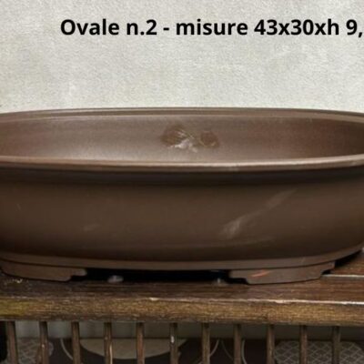 Vaso in resina - Ovale n.2 - 43x30xh9,5 cm